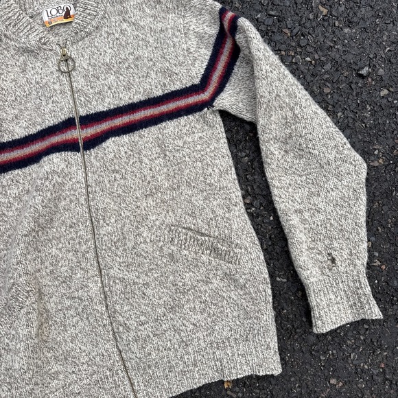 Vintage Pendleton Lobo Sweater Virgin Wool Full Zip Men's Size L - Picture 4 of 10